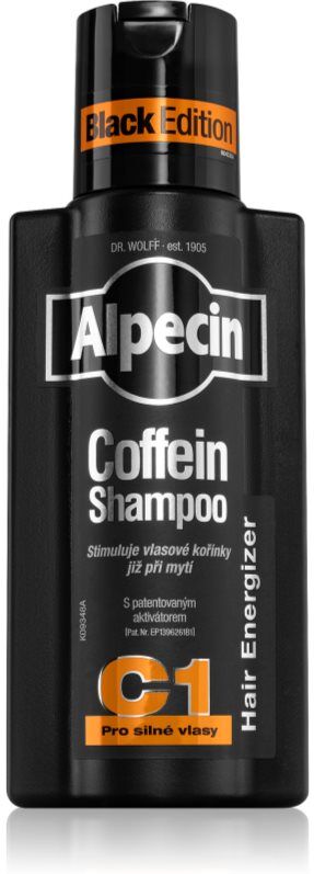 Alpecin Coffein Shampoo C1 Black Edition Koffein Shampoo für Männer für die Stimulierung des Haarwachstums 250 ml