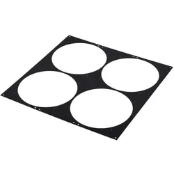 Alphacool SuperNova 1260 Lüfterblende 4x200mm - Black, PC Lüfter Zubehör, Schwarz