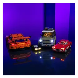 Light my bricks LMB 2.0 LED Licht-Starterset für Fahrzeuge von LEGO & Kompatiblen wie Cobi etc.