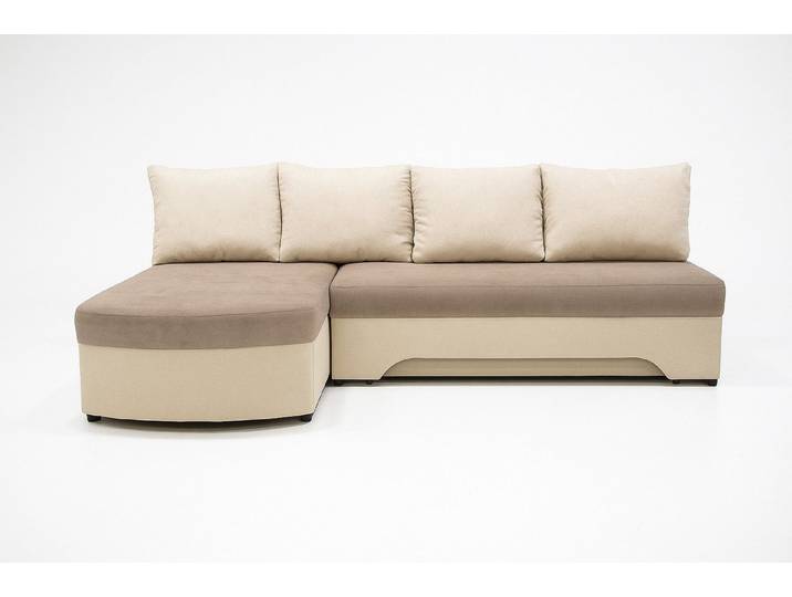 NACANAPA Ecksofa SMART, mit Bettfunktion, Bettzeugkasten, lose Rückenkissen