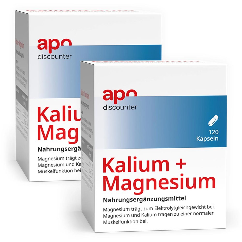 apo.com Group GmbH Kalium und Magnesium Aktiv Kapseln von apodiscounter 08101874