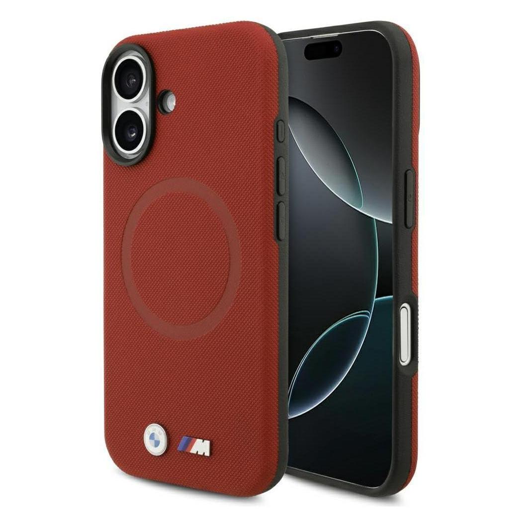 BMW M FW Metal Logo MagSafe Case for iPhone 17 Red (Apple iPhone 17) (BMHMP17S25PFWSMR)