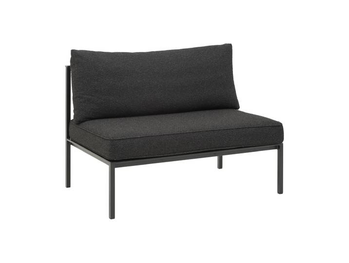 Brafab Canapé modulaire Upper Noir-teddy black, partie centrale
