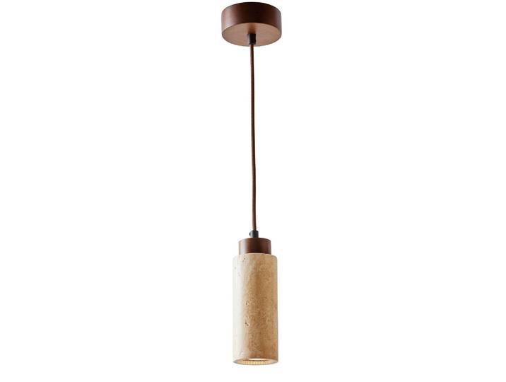 Lampe suspendue en bois Babil - Beige / Noyer