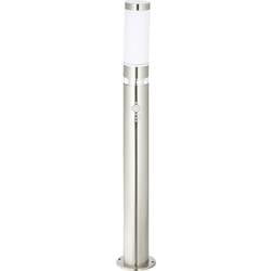 Brilliant G46799/82 Bole Außenstandleuchte mit Bewegungsmelder Energiesparlampe, LED E27, LED fest eingebaut 60.84 W Edelstahl