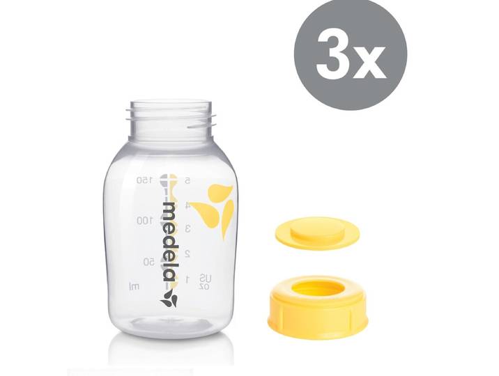 MEDELA - Biberons de recueil du lait maternel, 150 ml, lot de 3