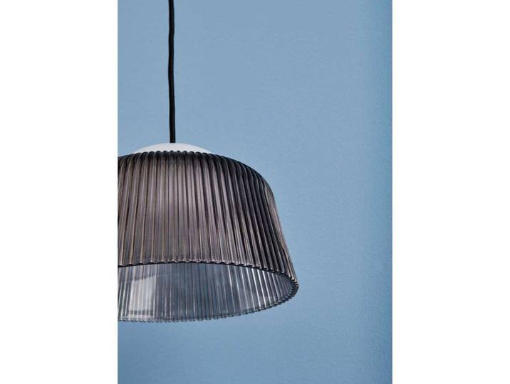Brim Pendelleuchte Ø245 Smoked Grey - Hay - Wohnzimmer - Glas