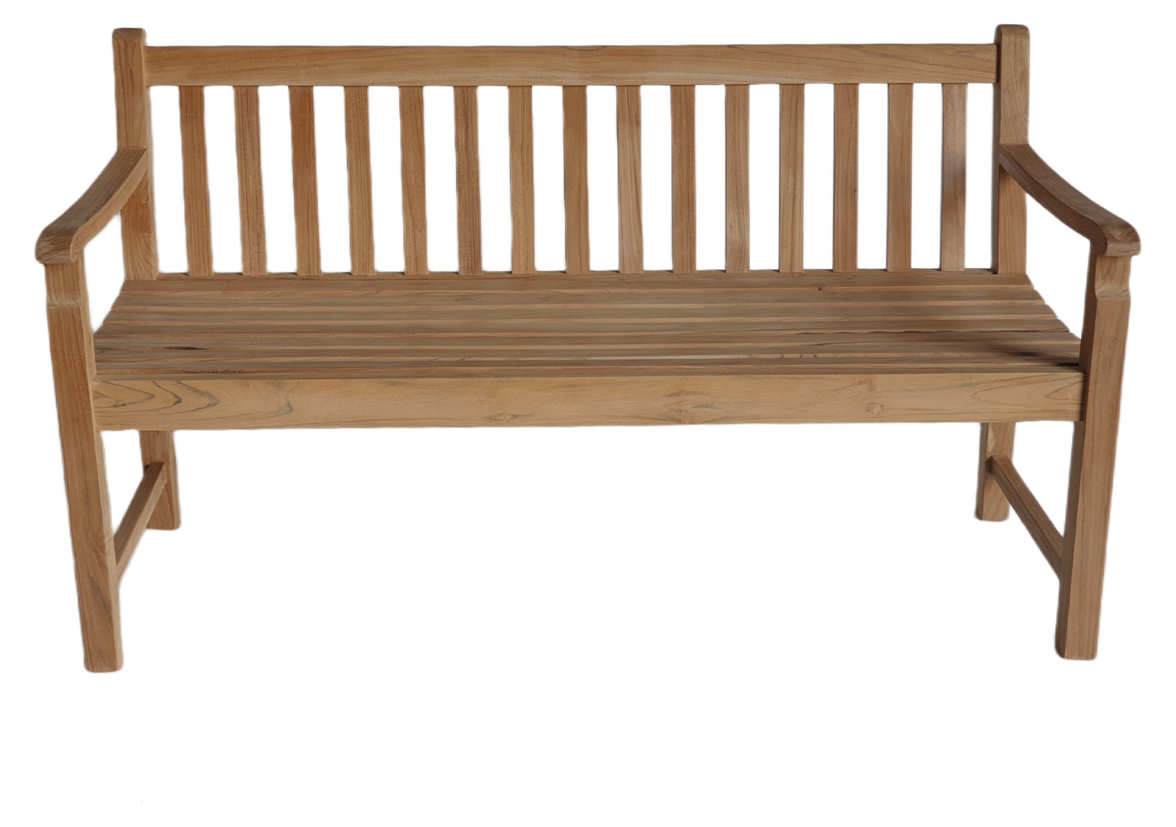 Stockholm - Bank, 150 cm breit, aus Holz (1 Stück)