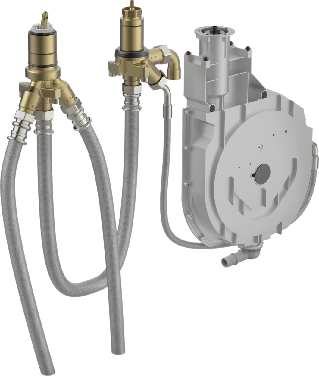 corps de base Hansa Universal chrome, raccord de Universal 3 trous, montage simple