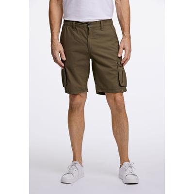 Cargoshorts JACK’S "Cargo-Shorts Comfort Fit", Herren, Gr. S, grün (army), Obermaterial: 100% Baumwolle, unifarben, bequem, Hosen