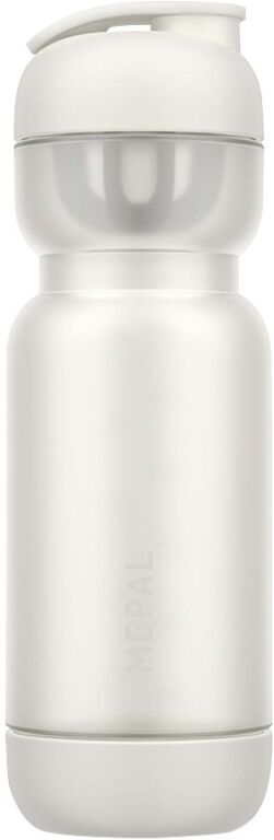 Bouteille de sport personnalisée 800 ml avec mélangeur Mepal Shaker blanc