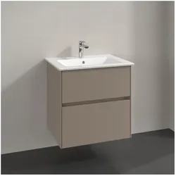 Villeroy und Boch Collaro Waschtischunterschrank C14300VM 61,1x61x48cm, Waschbecken mittig, taupe