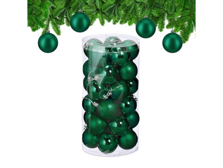 Relaxdays Lot de 30 boules de Noël