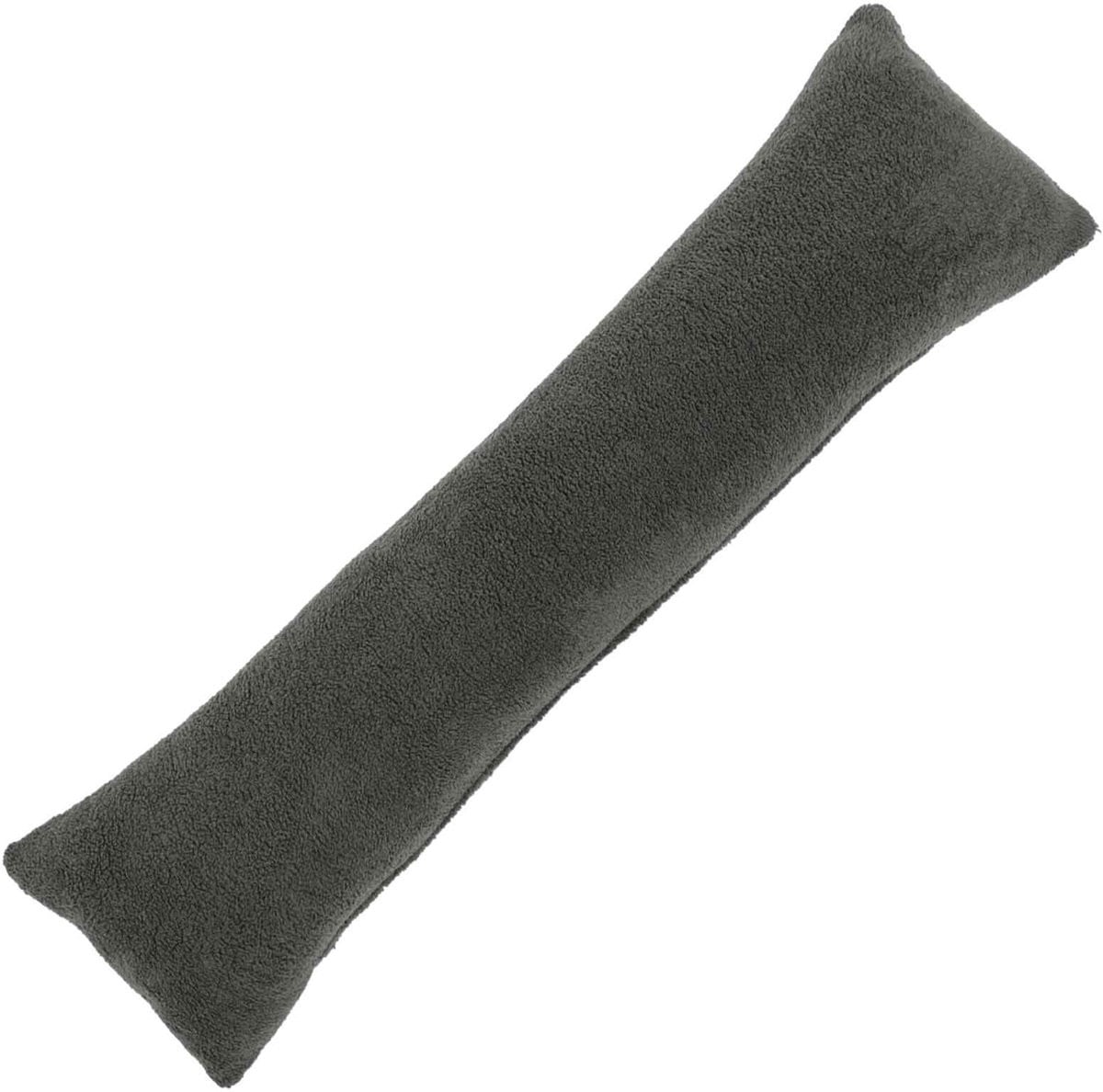 vidaXL Kussensloop HEERLEN Donkergrijs Bouclé - 40 x 145 cm