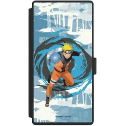Nivocase Klapphülle für Samsung Galaxy S23 Ultra Handyhülle aus Kunst Leder NIVOflip schwarz Manga Naruto (Samsung Galaxy S23 Ultra), Smartphone Hülle, Schwarz