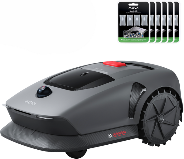 MOVA 600 KIT - Robot tondeuse - Sans installation - Avec Kit de 81 lames de rechange