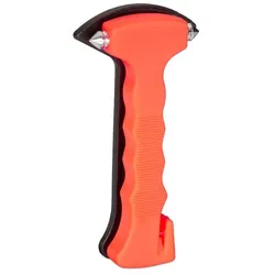 Relaxdays 2 x Notfallhammer Auto mit Gurtschneider Orange,Schwarz,Silber