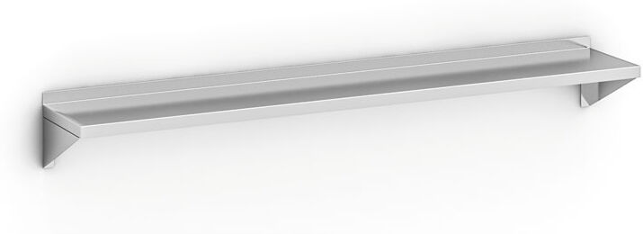 B2B Partner Edelstahl-Wandregal, 1800 x 300 mm