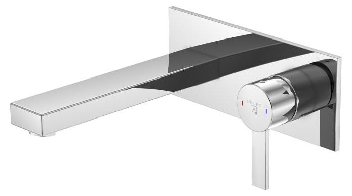 Steinberg Serie 120 Wandmontage wastafel met mengkraan en 20 cm uitloop