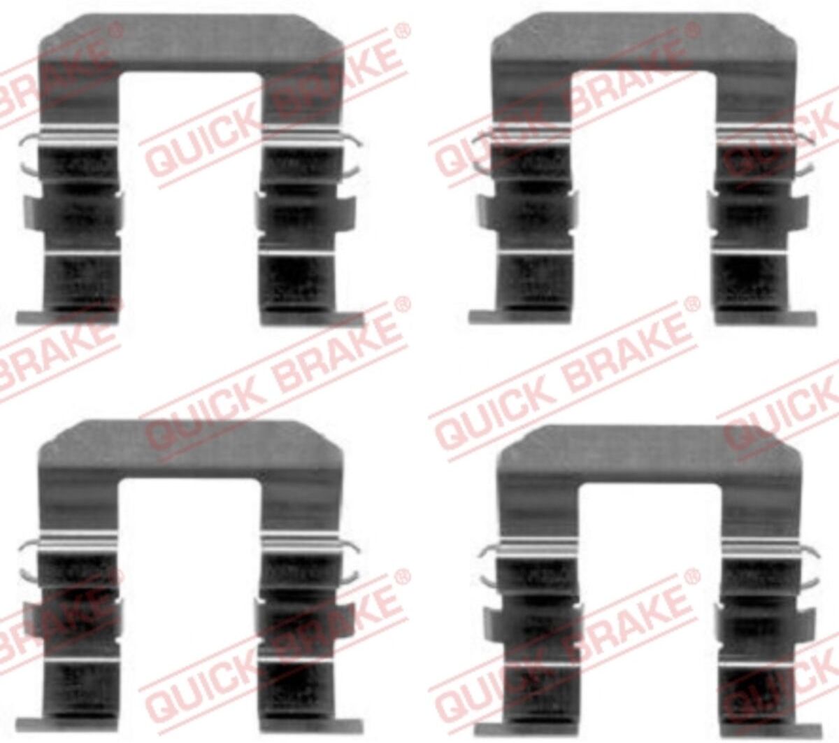 Zubehörsatz, Scheibenbremsbelag QUICK BRAKE 109-1704