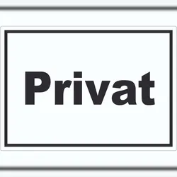 HB-Druck Privat Aufkleber schwarz-weiß A2 (420x594mm)
