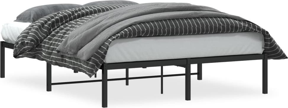 DKD HOME DECOR Metalen Bedframe Zwart