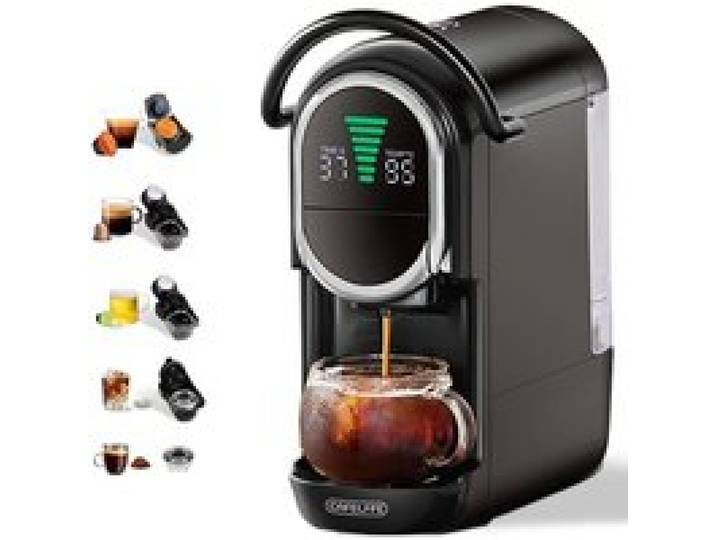 Machine à café à capsules - GENERIQUE - MK-609S - 4 en 1 (capsules + moulu) - 19 bars - Infusion chaude et froide