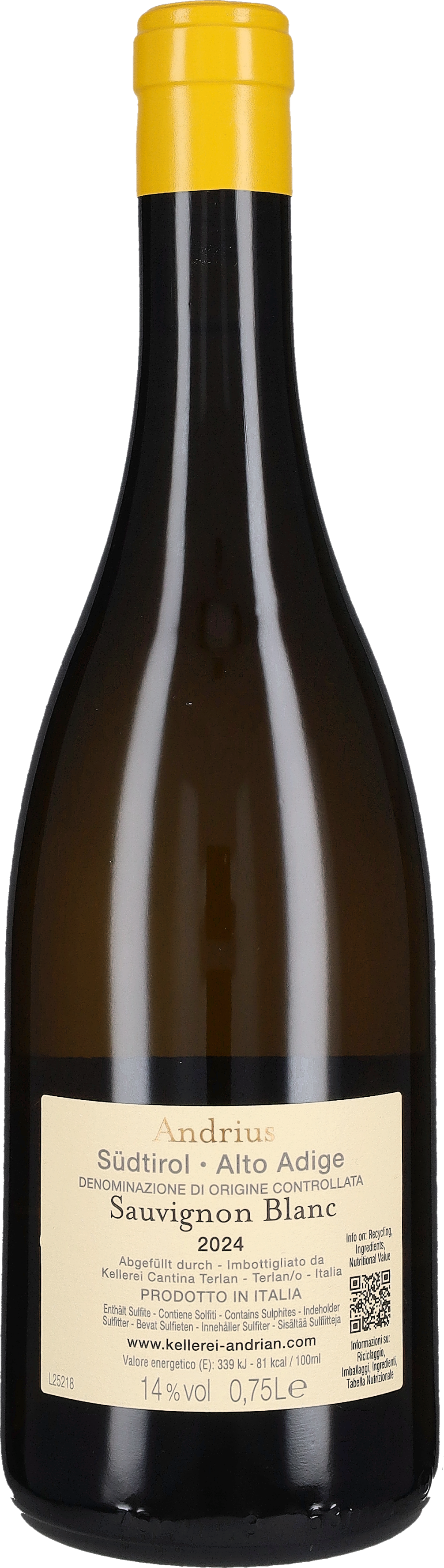 Andriano Sauvignon 'Andrius' 2024