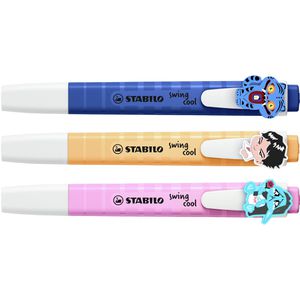 Stabilo Textmarker swing cool x KPop Demon Hunters, 3 Stück, Strichbreite 1 - 4mm, farbig sortiert