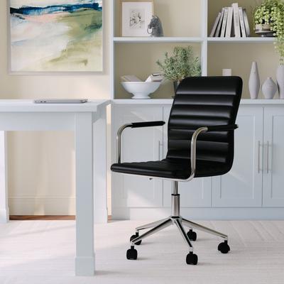 Martha Stewart Upholstered Swivel Office Chair