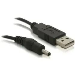 DeLOCK USB cable Power-Kabel,3,1mm Hohlst. Schwarz 1,5 m USB A