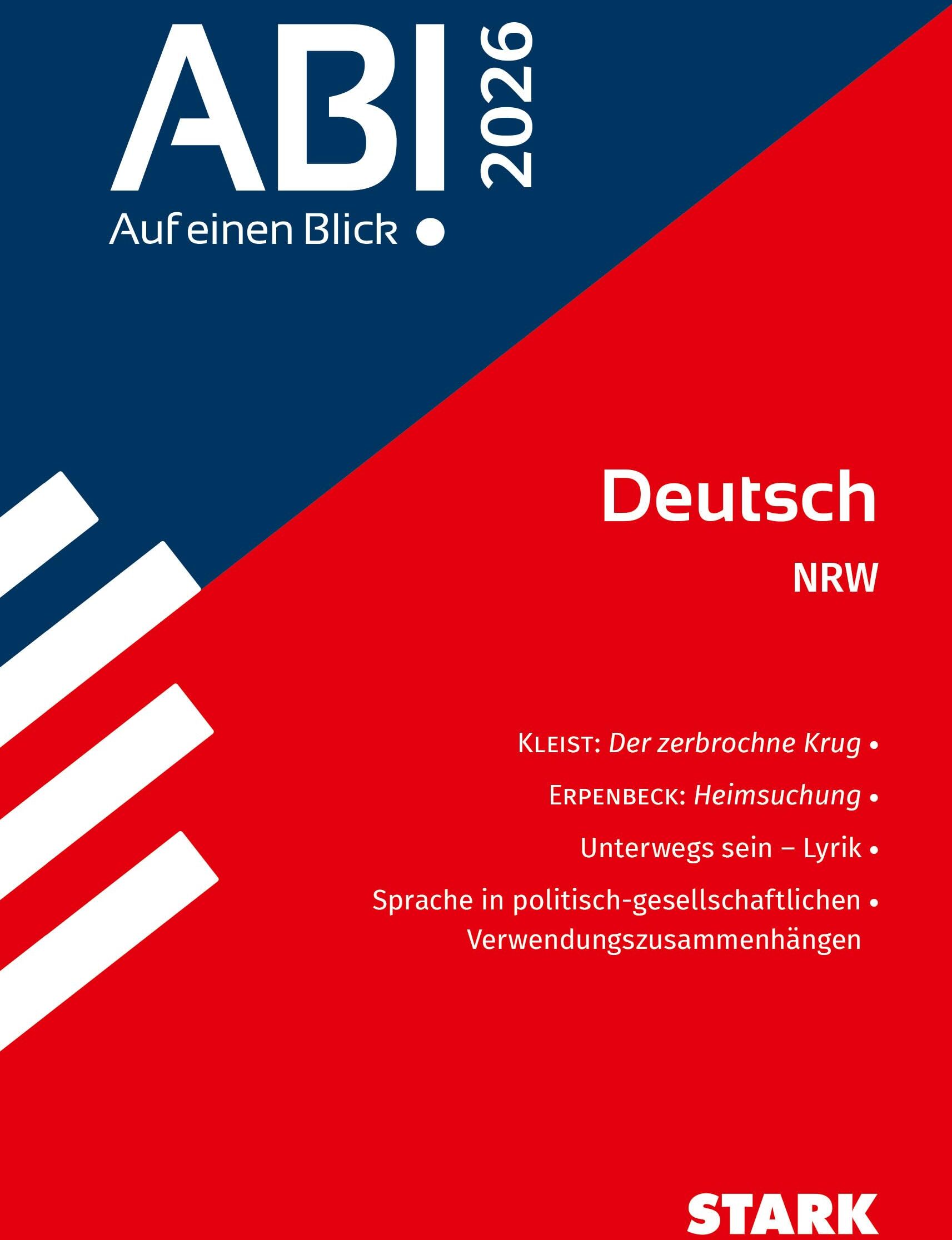 STARK Deutsch - Abi - Auf einen Blick! 2026 NRW (Skripte / Abi - Auf einen Blick!) - Preis vom 09.10.2026 07:28:09 h