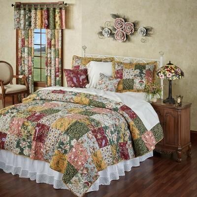 Greenland Trading Co. Antique Chic Mini Quilt Set Multi Warm, Twin, Multi Warm
