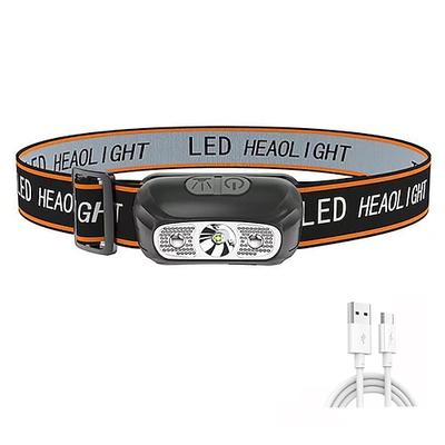 LED-Scheinwerfer, wiederaufladbarer Induktionssensor, wasserdichter Scheinwerfer, Taschenlampe, ultraleichter Lampenkörper, der zum Radfahren, Camping usw. verwendet wird. Shustar