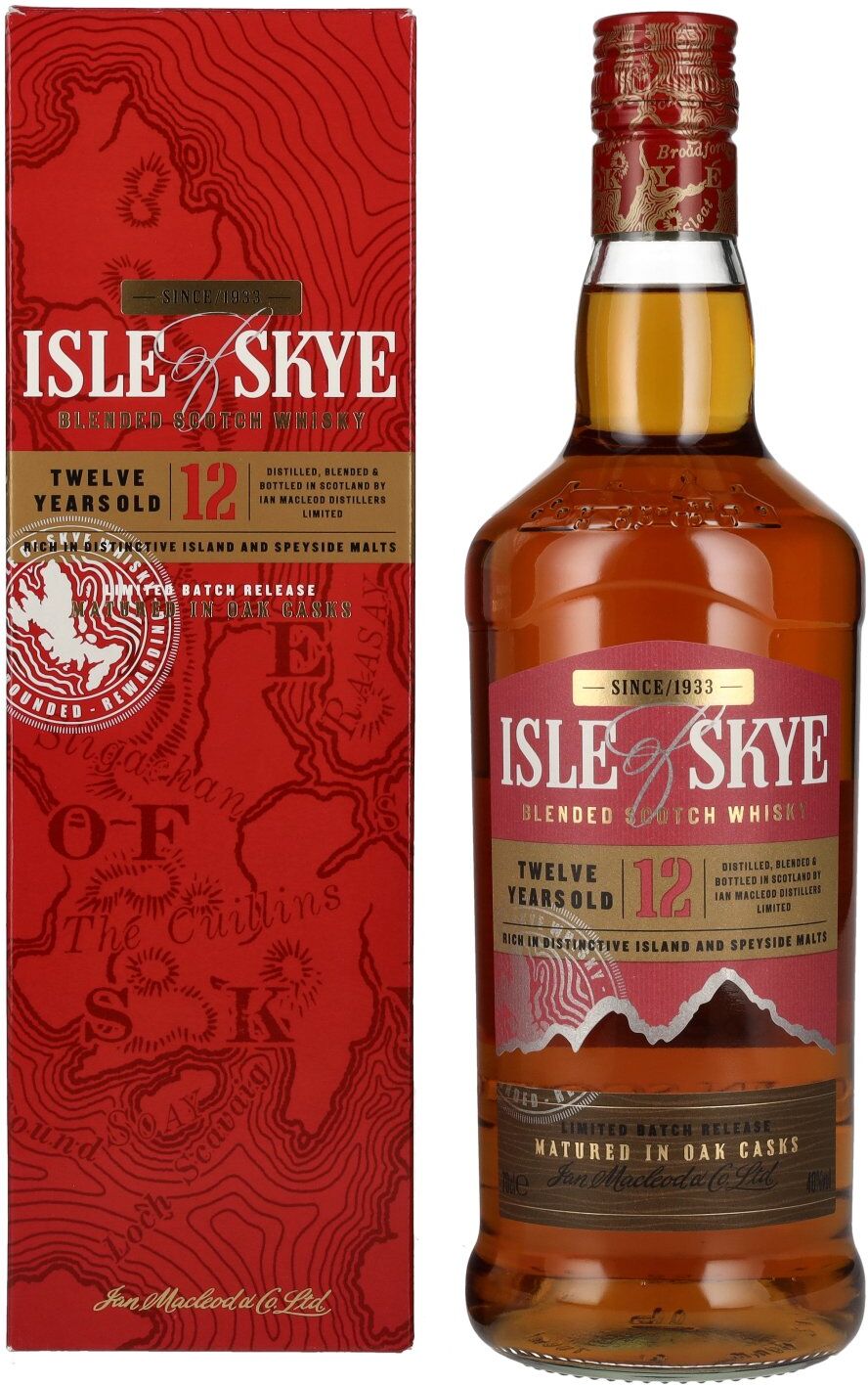 Isle of Skye 12 Years Old Blended Scotch Whisky 40% Vol. 0,7l in Geschenkbox