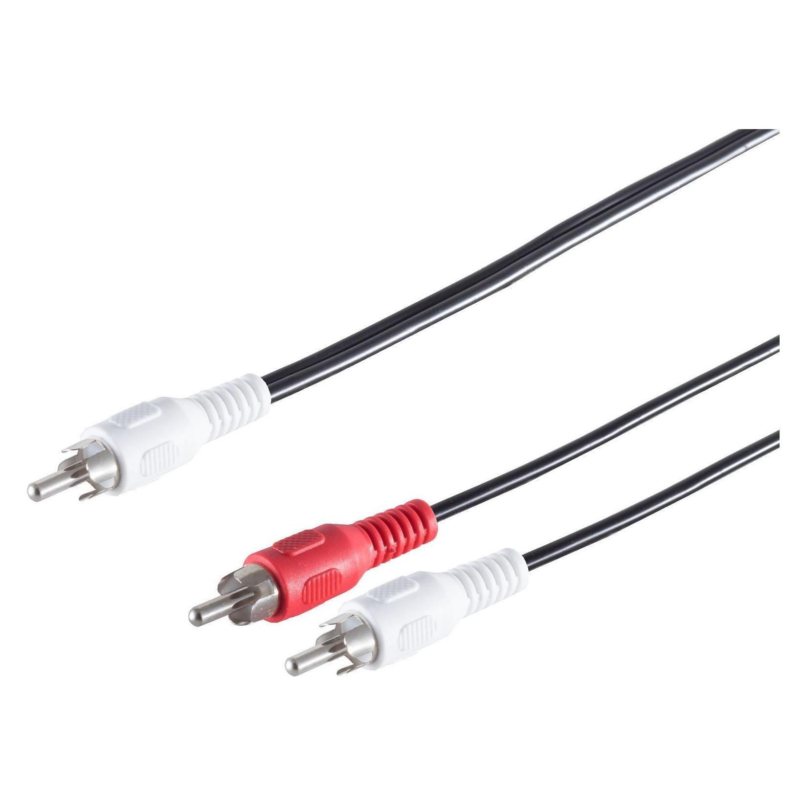 Shiverpeaks S/CONN maximum connectivity Cinch Verlängerung Kabel-Cinchstecker auf 2 Cinchstecker, 2,5m (2.50 m, Cinch Kabel) (40064)