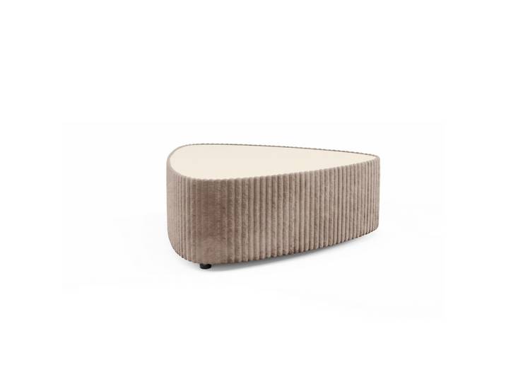 COUCHTISCH LINEO 89 cm Wohnzimmertisch gepolstert Braun