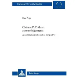 Chinese PhD thesis acknowledgements, Fachbücher von Peng Hua