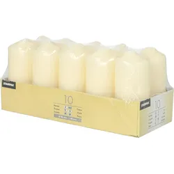 PAPSTAR Stumpenkerzen 9 cm creme