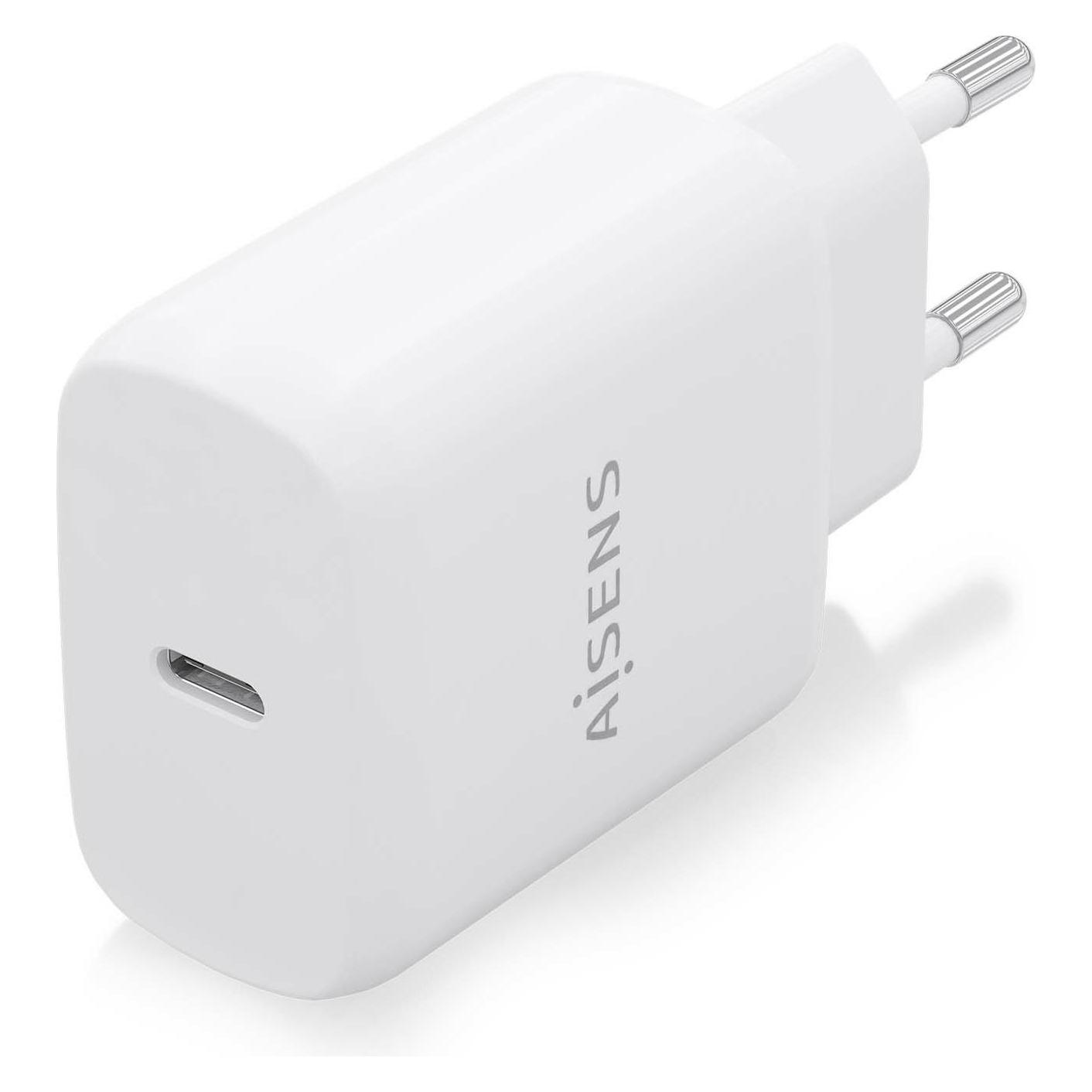 Aisens CARGADOR USB-C PD3.0 1 PUERTO 1XUSB-C 25W BLANCO (25 W, 1 Port) (A110-0756)