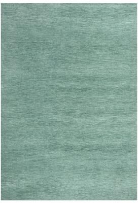 Alora Decor Luna Teal Solid Tone-on-tone Hand-tufted Rug