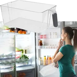 Kühlschrank Aufbewahrungsbox mit Griff - 31x18x11 cm - Hygienischer PET-Kunststoff - Optimale Ordnung & Übersicht - Reduziert Schimmel