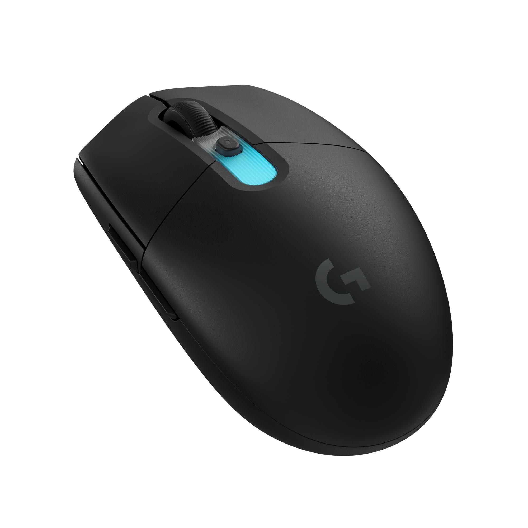 Logitech Gaming Logitech G G305 X LIGHTSPEED Gaming-Maus Schwarz, kabellos, Bluetooth, 2.4 Ghz Empfgänger, RGB, Hero 44K-Sensor, Anpassbar via Logitech G HUB 910-007739