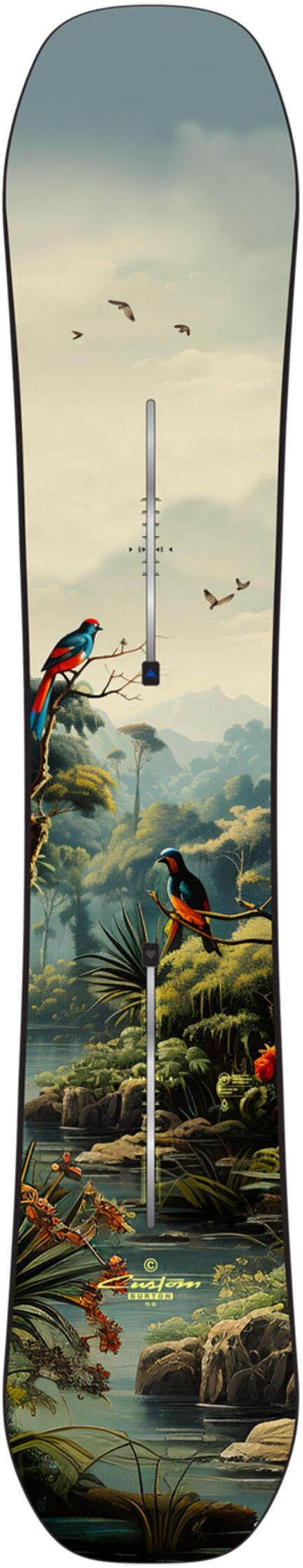 Burton  - Pack Planche Snowboard Custom Jungle - 170W + Mission Black - Planche Snowboard
