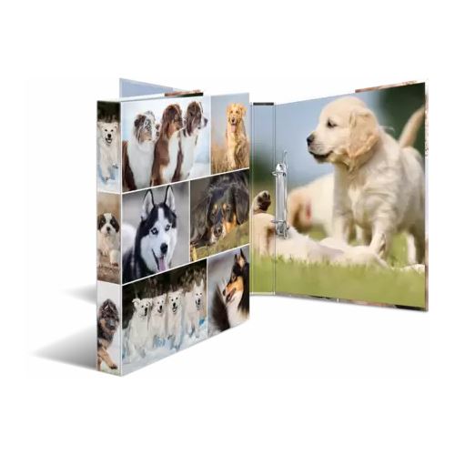 HERMA Ringbuch "Animals" - Hunde, DIN A4, 2-Ring-Mechanik