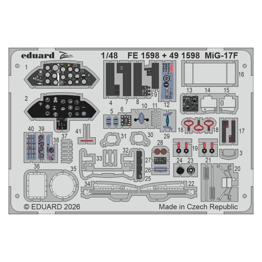 Eduard MiG-17F for Kinetic (FE1598)