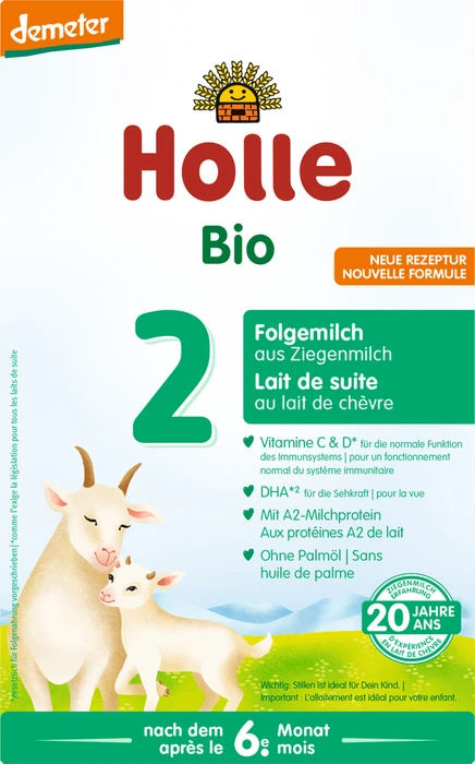 Holle Bio Folgemilch 2 auf Ziegenmilchbasis Pulver 400 g