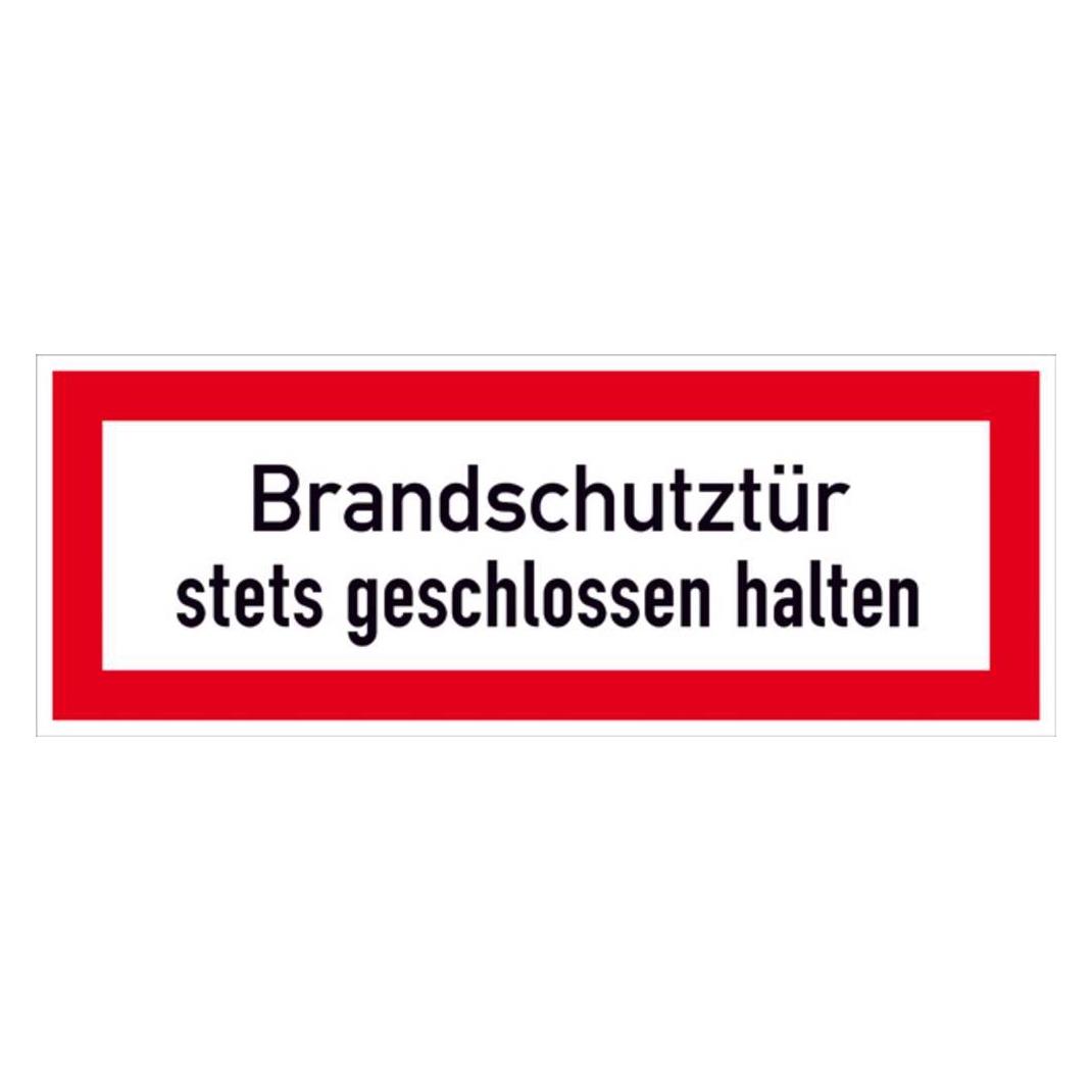 SafetyMarking Hinweisschild für die Feuerwehr Brandschutztür stets geschlossen halten 29. (38.2546)
