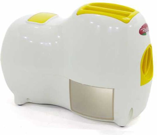 Reber Fido 9250 BG - Râpe électrique de table - Blanche et Jaune - Avec moteur de 140W