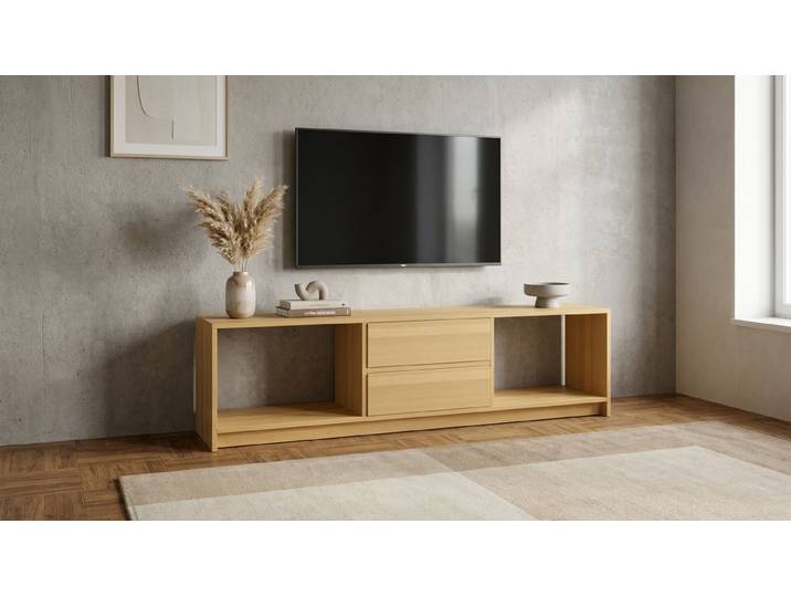 TV Schrank aus Massivholz von Pickawood Buche Natur geölt